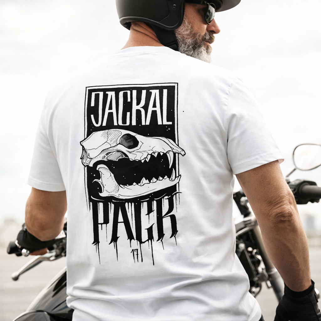 Herren V-Neck T-Shirt "JP MEMBER" | Rückendruck