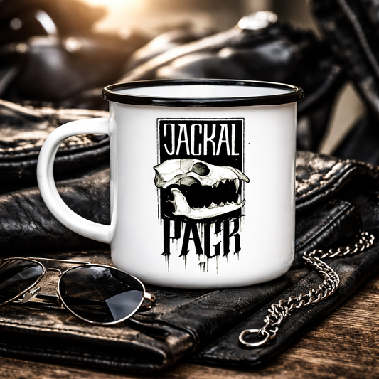 Emaille Tasse JP MEMBER SW
