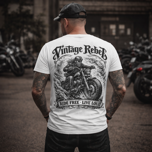 Herren V-Neck T-Shirt "Biker"