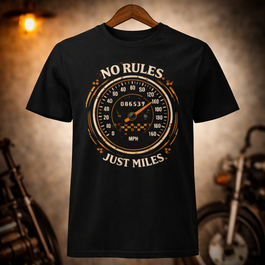 T-Shirt "No Rules. Just Miles." | Brustdruck | Frauen