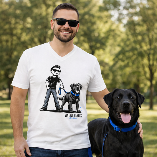 Herren V-Neck T-Shirt "Labrador"