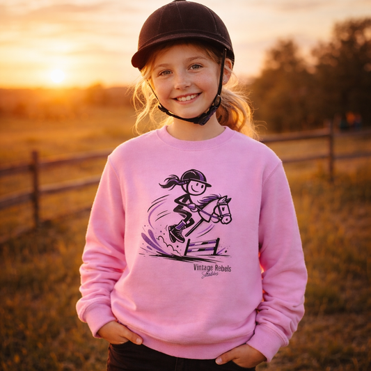 Sweatshirt" Hobbyhorsing" für Mädchen
