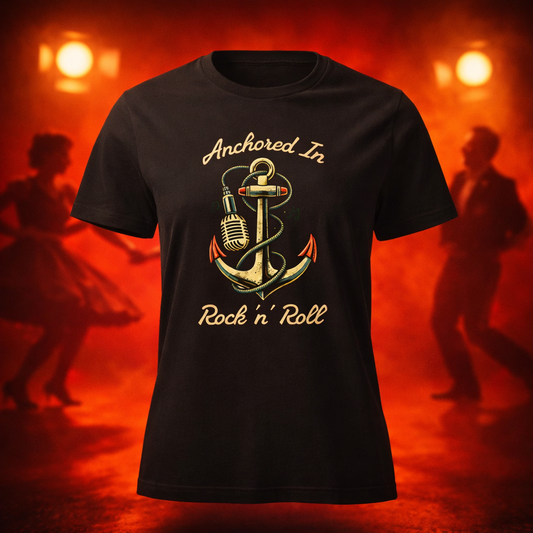 T-Shirt "Anchored in Rock 'N' Roll" | Frauen