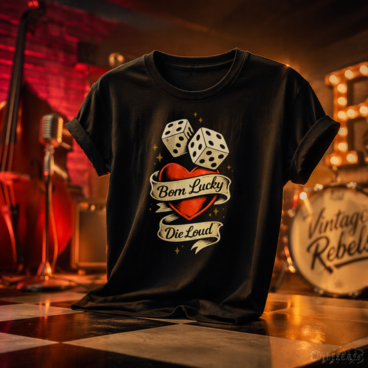 T-Shirt "Born Lucky" | Frauen