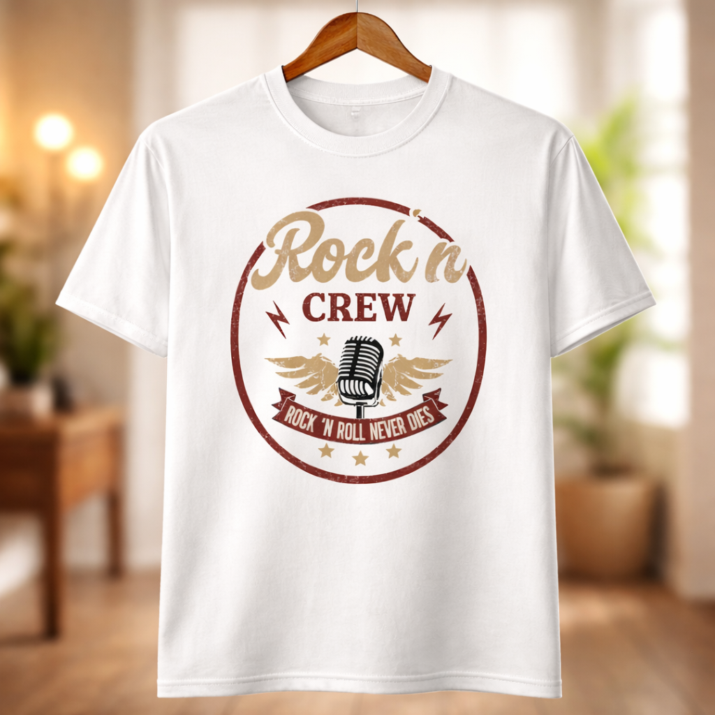T-Shirt "Rock 'N Crew - ORIGINAL" | Brustdruck | Unisex