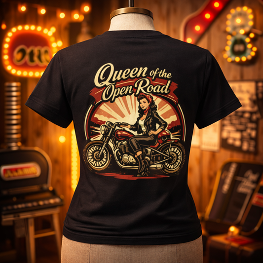 T-Shirt "Queen of the open Road" | Frauen